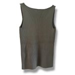 LOFT Outlet Olive Green Ribbed V Neck Sleeveless Tank Top Women's Size S Photo 1