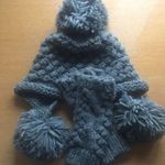 Gray Knit Stocking Hat and Glove Set Photo 0