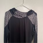 Eddie Bauer  Hooded Athletic Long Sleeve Top Black Space Dye XL Photo 1