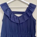 Rue 21 Women’s Sleeveless Ruffle Mini Dress Navy Size Small Photo 1