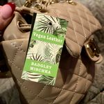 Badgley Mischka Mini Backpack Quilted Blush Gold Tone New With Tags Photo 3