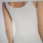 SKIMS  Women's White Fuzzy Knit Tank Size L/XL Photo 1