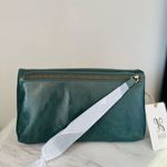 HOBO LAUREN CLUTCH LEATHER WRISTLET WALLET Sage Henna Luxury Leather, NWT Green Photo 10