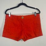 Tory Burch chino Shorts Women's Size 6 Red cotton mini Photo 0