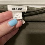 Garage  Olive Strapless Longsleeve Crop Top Photo 3