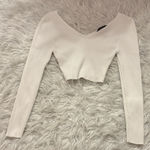 Love Tree White Long Sleeve Crop Top  Photo 0