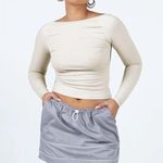 Princess Polly Motel Eichi Silver Mini Skirt S Photo 1