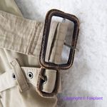 Vintage Charles Klein *flawed" womens trench coat double breasted, size 6 Brown Photo 8