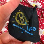 Natural Life  Red Floral Polka Dot Romper S Boho Summer Daisy Print Cute Photo 4