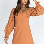 Princess Polly Pincess Polly ORIONE MINI DRESS RUST size 4  SOLD OUT  Photo 0