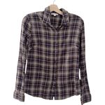 James Perse Standard  Flannel Plaid Button Up Shirt Photo 0