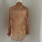 Nasty Gal Light Caramel Burnt out Faux Velvet Tunic szS/M Photo 4