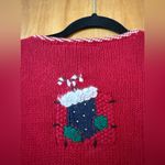 Croft & Barrow  Christmas Cardigan Sweater Holiday Ramie Angora Rabbit Blend NWT Photo 12