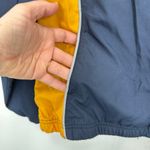 Champion  Navy Pullover Windbreaker Jacket V-Neck Yellow Trim Size S Gorpcore Photo 4
