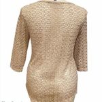 JM Collection gold brocade blouse Size large Photo 2