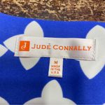 JUDE CONNALLY Lexie Blue‎ Tossed Star 3/4 Bell Sleeve V Neck Dress Size M Blue Size M Photo 2