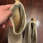 Tory Burch Cream Suede Heeled Ankle Booties Photo 3