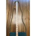 Vtg Claude Van Pelle Green Suede Leather Shoulder Crossbody Purse Photo 11
