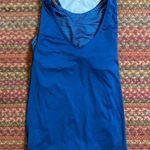 Senita Athletics  BLUE BUILT IN BRA TANK TOP Photo 0