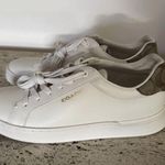 Coach NWOB Women’s Clip Low Top Leather Sneaker in Chalk/Khaki. Size 9.5B Photo 7