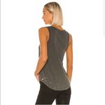 Chaser Safari Green Pink Flower Cherry Blossom Skull Sleeveless Muscle Tank Top Photo 1