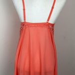 French affair  Scoop Babydoll Chemise in Coral Size XL Slip Dress Lace Photo 7