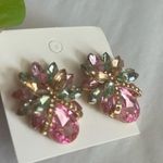 Earrings jewelry Multicolored Shiny Rhinestone accessories for women NEW Green Photo 2