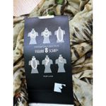 D&Y  Figure 8 Infinity Loop Scarf Tiger Print Lightweight Brown Beige One Size Photo 3