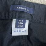 Lands' End  Chino Black Twill fit 2 tummy control pants Photo 3