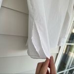 ZARA women’s button down office look white shirt in size small Photo 2