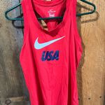 Nike  Red Tank Top with USA Logo Photo 1