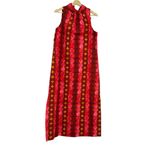 Frances Valentine Carlyle Mockneck Sleeveless Maxi Dress Vintage Style Pink Size M Photo 4