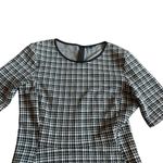 Theory  Nikay Houndstooth Fit & Flare Dress Short Sleeve Stretch Size 8 Women's Photo 2