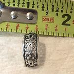 Sterling Silver TAXCO  Cutout Scroll Open Curved Drop Earrings Photo 6