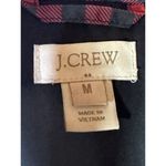 J Crew Vest Women Medium Plaid Puffer Full Zip Red Photo 9