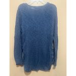 Pink republic  Womens Blue Long Sleeve V Neck Knit‎ Sweater Size M Photo 6