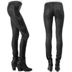 Rag and Bone Shoreditch Embroidered 'Raja' Black Mid Rise Skinny Jean Size 25 Photo 1