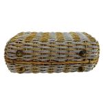 KORET Vintage 60’s Gold & Silver Woven Metal Handbag Photo 4