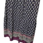 Lounge Beach Lunch  Dress Womens Large CeCe Shoulder Tie Fit Flare Geometric Navy Photo 10