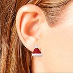 Betsey Johnson  Present and Santa Hat Earrings
Red Green White Photo 2
