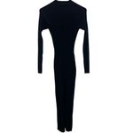 Wilfred  high neck ribbed long sleeve goth sweater dress with slit Medium #716 Photo 3