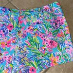 Lilly Pulitzer Like new Callahan Floral Knit Shorts Amalfi Blue Alligator Isle 8 Photo 12