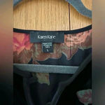 Karen Kane  Wmn's Velvet With Floral Sheer Accent Boho Blouse bell Sleeve Photo 4