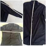 Frank & Eileen Mary Classic Black Denim Long Sleeve Shirt Dress distressed hem L Photo 8