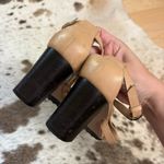 Tod's TOD’S Beige Leather and Metallic T-Strap Sandals Size 36.5 / 6.5 Photo 5