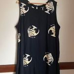 Vintage 90/Y2K Peppermint Bay Women's Black/White Fish Print Dress Fishermancore Black Size L Photo 0