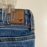 American Eagle 🌞 Medium Wash Distressed Ripped Stretch Slim Boot Denim Jeans Photo 6