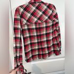 Finley Red Black Plaid Buttoned Flannel Long Sleeve Collared Shirt Size Medium Photo 3