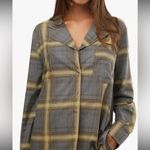 We Wore What  Long Sleeve pajama top button down Vneck deep sage size XS Photo 1