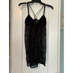 Black Sheer Mesh Lace Padded Lingerie Padded Mini Slip Dress M‎ Size undefined Photo 5